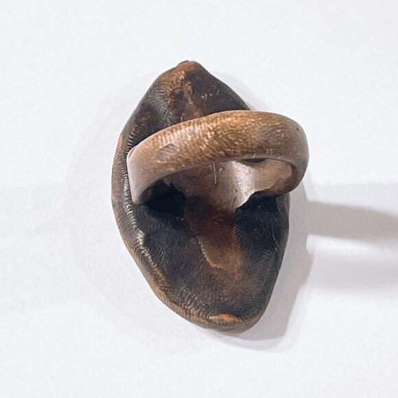 Handcrafted Copper Ring With Purple Agate Stone size 9.5 - Picture 4 of 8